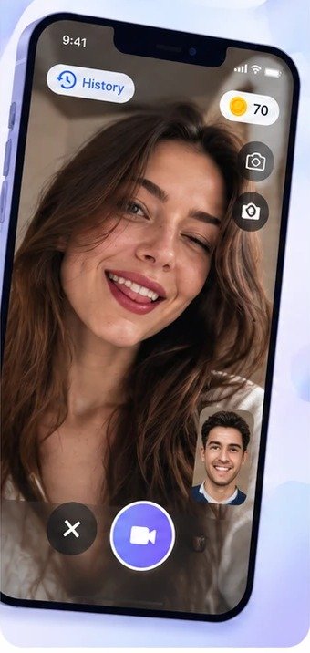 Omingle: Chat App instant video chat screen